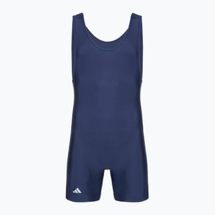 Tuta uomo adidas 3 Stripe Singlet navy/white