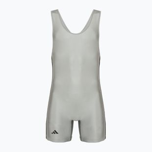 Canotta uomo adidas 3 Stripe Singlet grey/black