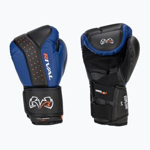 Guanti da boxe Rival RB10 Intelli-Shock Bag nero/blu