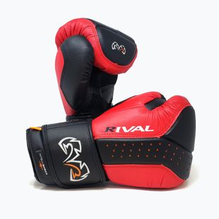 Guanti da boxe Rival RB10 Intelli-Shock Bag nero/rosso
