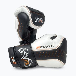 Guantoni da boxe Rival RB10 Intelli-Shock Bag bianco/nero