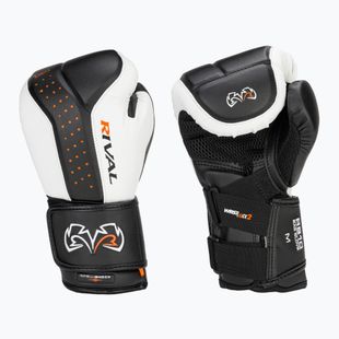 Guantoni da boxe Rival RB10 Intelli-Shock Bag bianco/nero