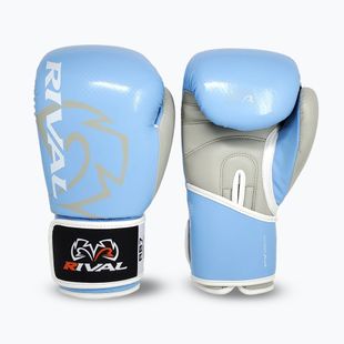 Guantoni da boxe Rival RB7 Fitness Plus Bag blu bambino/grigio