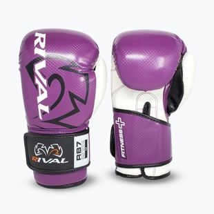 Rival RB7 Fitness Plus Bag guantoni da boxe viola/bianco