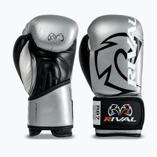 Guantoni da boxe Rival RB7 Fitness Plus Bag silver/black