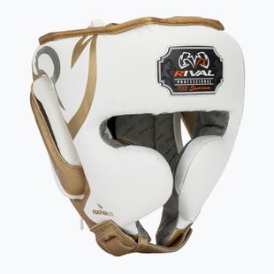 Casco da boxe Rival RHG100 Professional Headgear bianco/oro