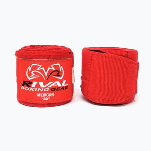 Bende da boxe Rival Mexican Handwrap 210 cm rosso