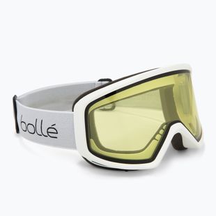 Maschere da sci Bollé Bedrock white matte/lemon