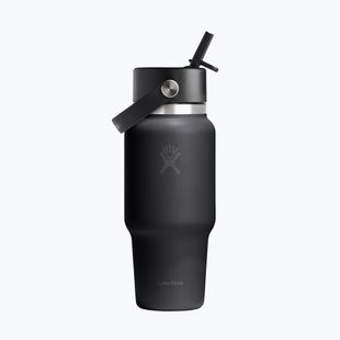 Borraccia termica Hydro Flask Wide Flex Straw Travel 621 ml black