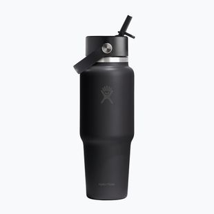 Borraccia termica Hydro Flask Wide Flex Straw Travel 946 ml black