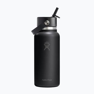 Borraccia termica Hydro Flask Wide Flex Straw 946 ml black