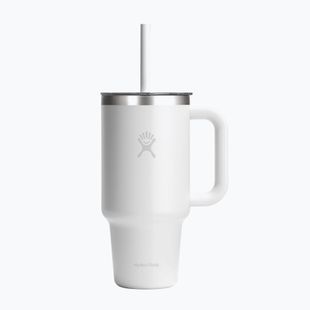 Borraccia termica Hydro Flask Travel Tumbler Clear Lid white