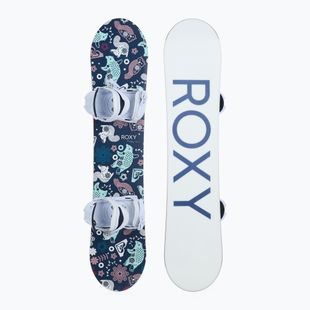 Snowboard per bambini ROXY Poppy + attacchi Poppy Traditional S