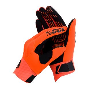 Guanti da ciclismo 100% Cognito arancione fluorescente/nero