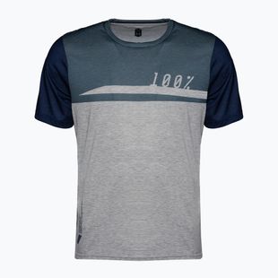 Maglia ciclismo uomo 100% Airmatic Jersey blu acciaio/grigio