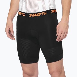 Boxer da ciclismo da uomo con fodera 100% Crux Liner nero