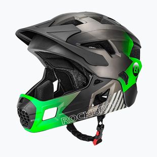 Casco da ciclismo per bambini Rockbros 10110061003 Kids Helmet black/ti-green