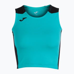 Maglia da corsa Joma Record II Top donna turchese/nero