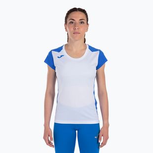 Maglia da corsa Joma Record II donna bianco/royal