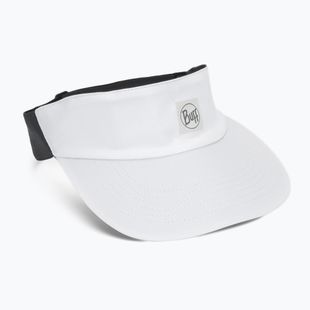 BUFF Go Visor Visiera da corsa bianca solida