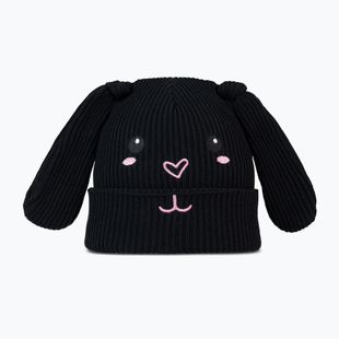 Cappello invernale per bambini BUFF Knitted Fun con coniglio nero