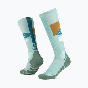 Calze BUFF Merino Heavyweight Over The Calf sea green
