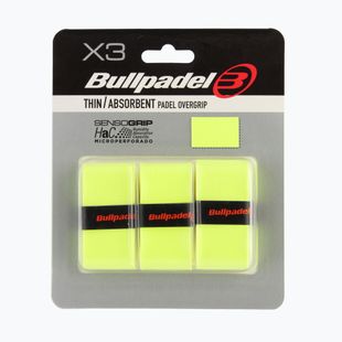 Overgrip per racchette da padel Bullpadel GB-1705 Senso Absorbent 3 pcs. fluor yellow