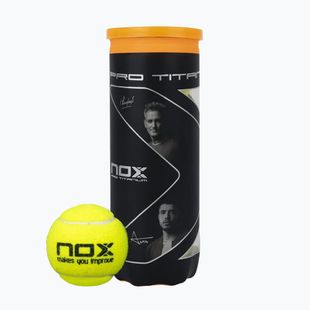 Palle da padel NOX Pro Titanium 3 pcs yellow