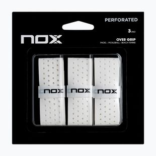 Manopole per padel NOX Pro Perforated Overgrip 3 pcs. white