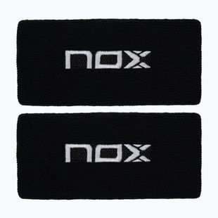 Fasce da polso in spugna NOX Wristband with Logo 2 szt. black/white