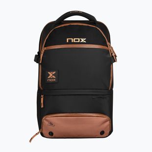 Zaino per padel NOX Luxury Open Series Backpack 30 l black/brown