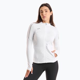 Felpa da running Joma R-City Full Zip da donna, bianco