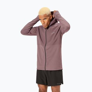 Giacca da corsa NNormal Active Warm albergini/viola da uomo