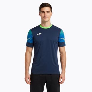 Maglia da corsa Joma Elite XI da uomo, blu/fluor verde