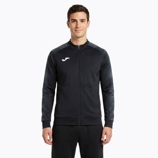 Felpa da corsa uomo Joma Elite XI Full Zip nero/antracite