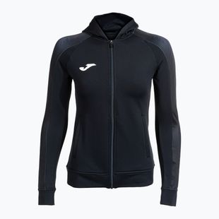 Felpa da corsa Joma Elite XI donna con cappuccio nero/antracite