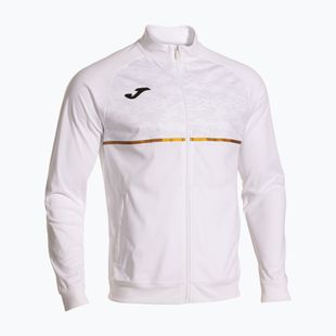 Felpa da running Joma Record III Full Zip da uomo, bianco