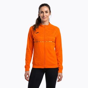 Felpa da running Joma Record III Full Zip da donna, arancione