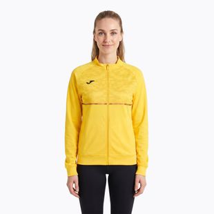 Felpa da running Joma Record III Full Zip da donna, giallo