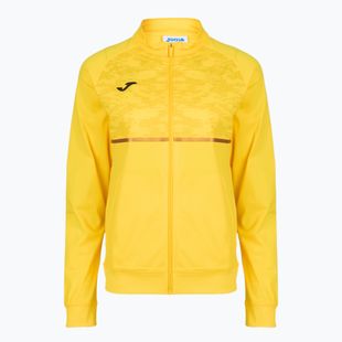 Felpa da running Joma Record III Full Zip da donna, giallo