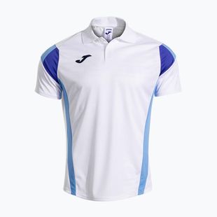 Camicia da tennis da uomo Joma Montreal bianco/azzurro