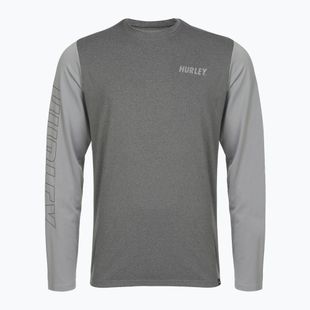 Hurley uomo H2O-Dri Easton ion grigio erica a maniche lunghe