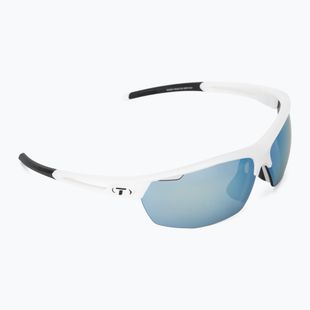 Occhiali da sole Tifosi Navar matte white/smoke bright blue mirror
