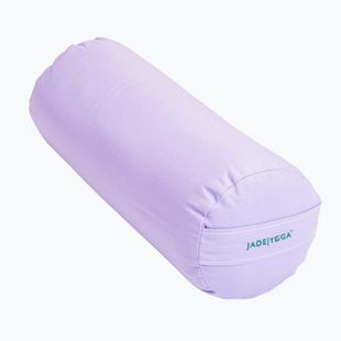 Cuscino da yoga JadeYoga Organic Cotton Round Bolster lavender