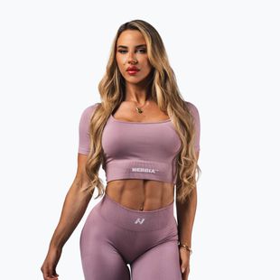 Top da allenamento donna  NEBBIA Flow Seamless pink