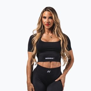 Top da allenamento donna  NEBBIA Flow Seamless black