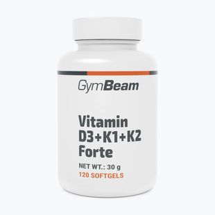 Vitamine D+K GymBeam Vitamin D3+K1+K2 Forte 120 capsules