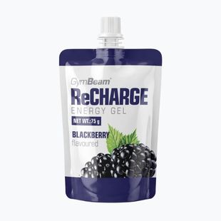 Gel energetico GymBeam ReCharge 75 g blackberry