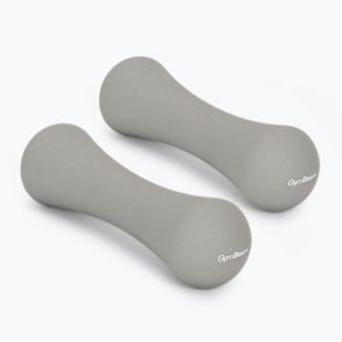 Manubri GymBeam Neoprene Dumbbells 2 x 1 kg light grey