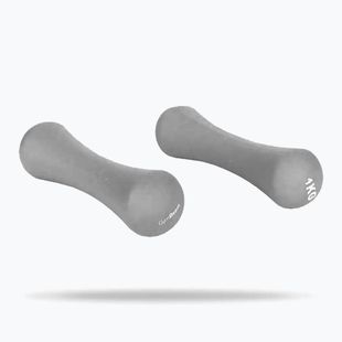 Manubri GymBeam Neoprene Dumbbells 2 x 1 kg light grey